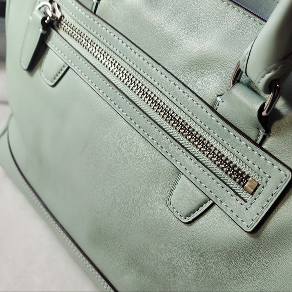Coach Legacy Candace Carryall 24201 All Leather Satchel Seafoam/Mint 2012 EUC - Picture 8 of 16